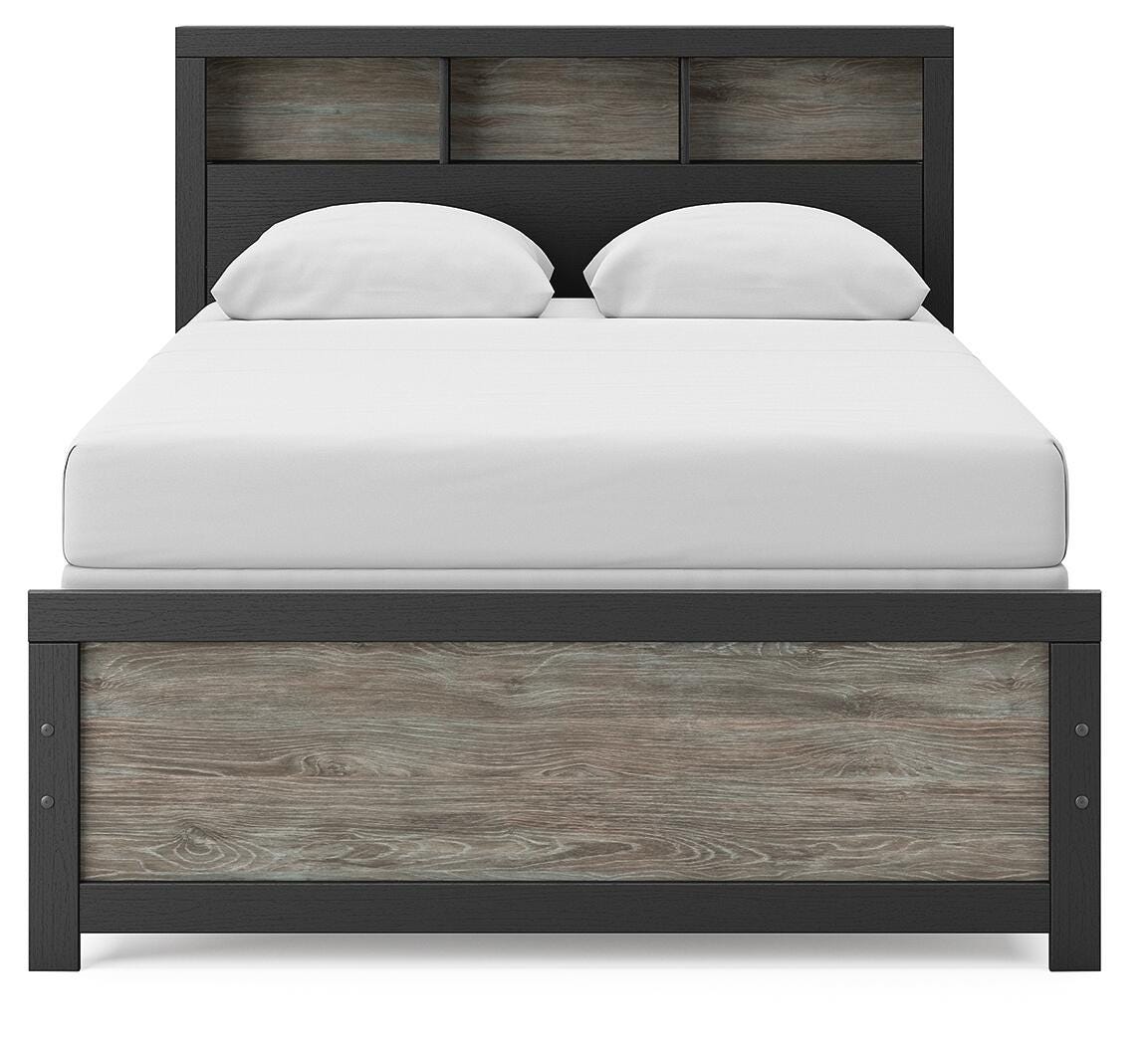 Broachmyn Bookcase Bed, Dresser and Mirror