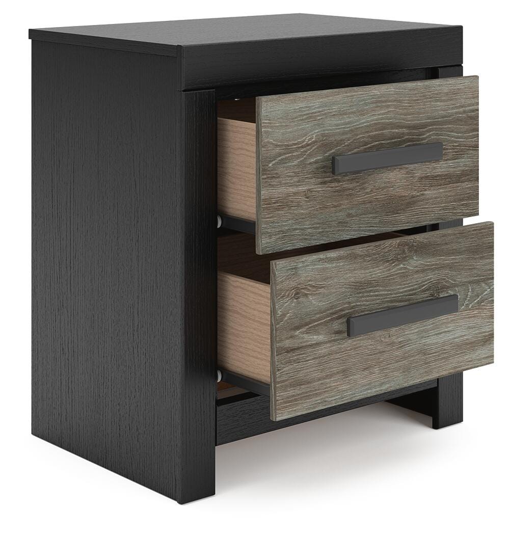 Broachmyn Panel Bed. Dresser, Mirror and Nightstand