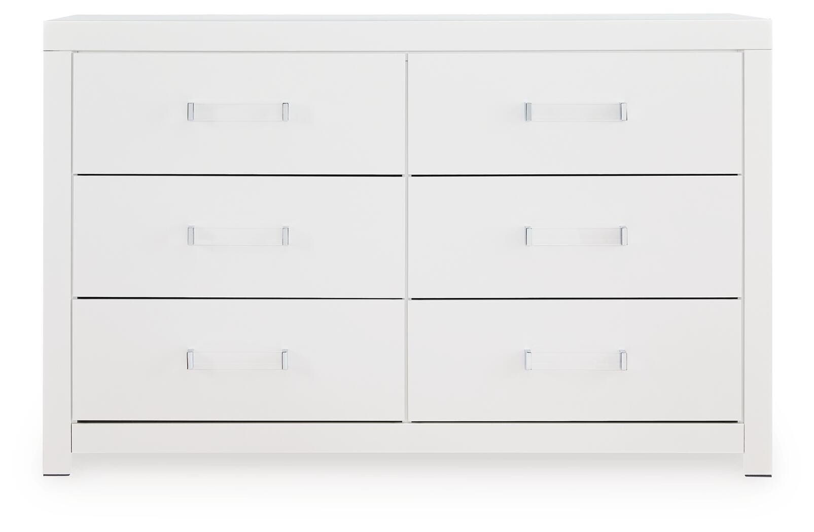 Maeling Upholstered Panel Bed, Dresser and Nightstand