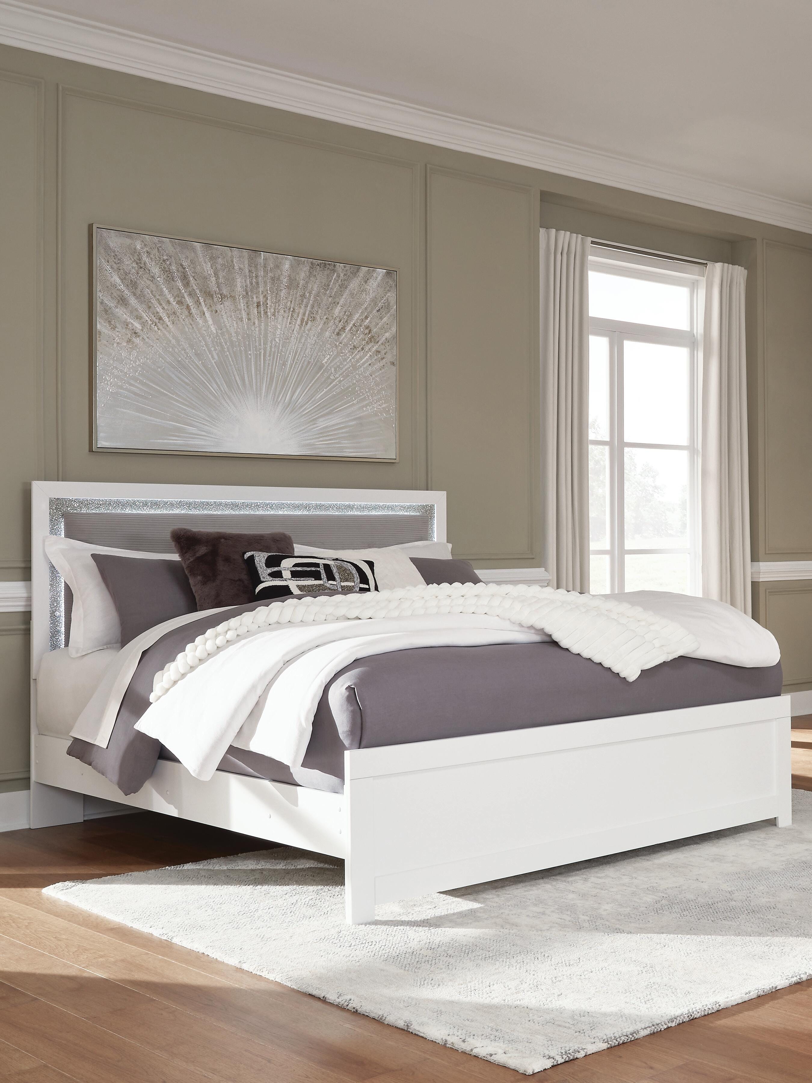 Maeling Upholstered Panel Bed