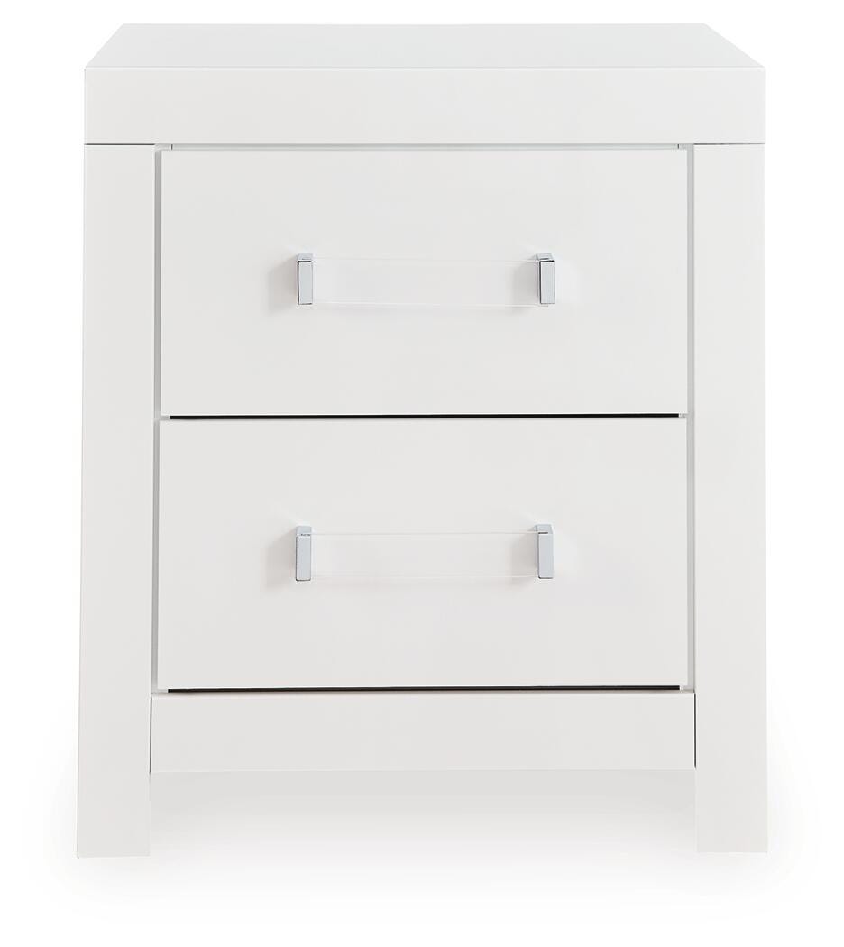 Maeling Upholstered Panel Bed, Dresser and Nightstand