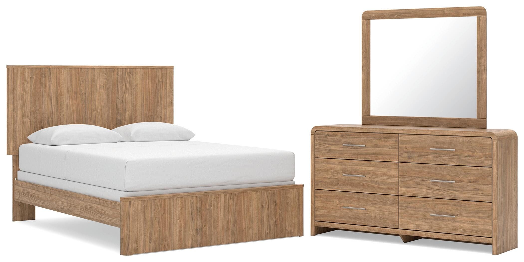 Gramburg Panel Bed, Dresser and Mirror