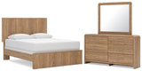 Gramburg Panel Bed, Dresser and Mirror