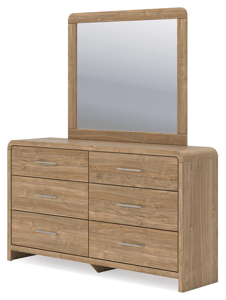 Gramburg Panel Bed, Dresser and Mirror