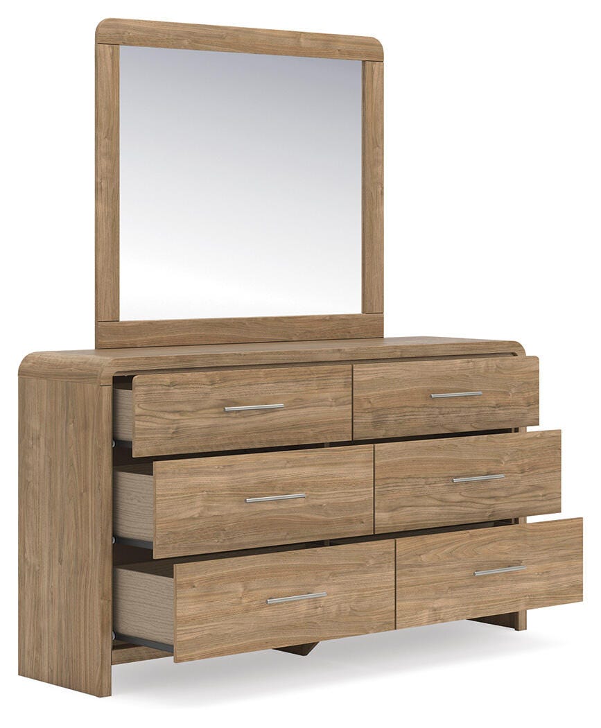 Gramburg Panel Bed, Dresser and Mirror