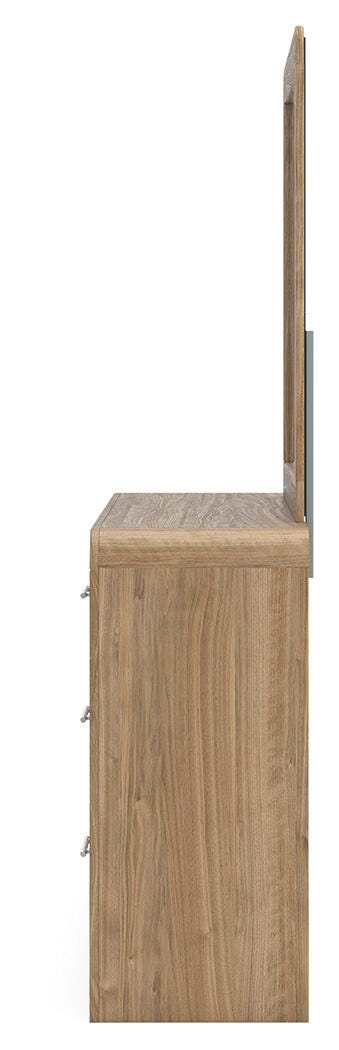 Gramburg Panel Bed, Dresser and Mirror
