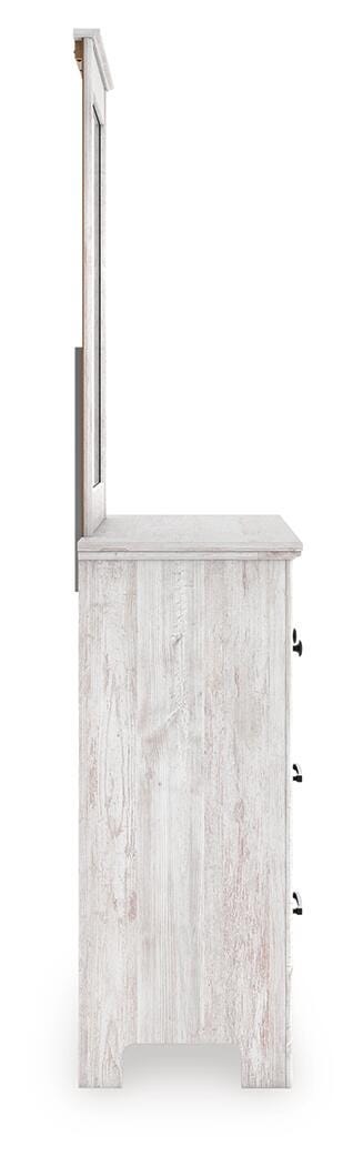 Makidern Panel Bed, Dresser and Mirror