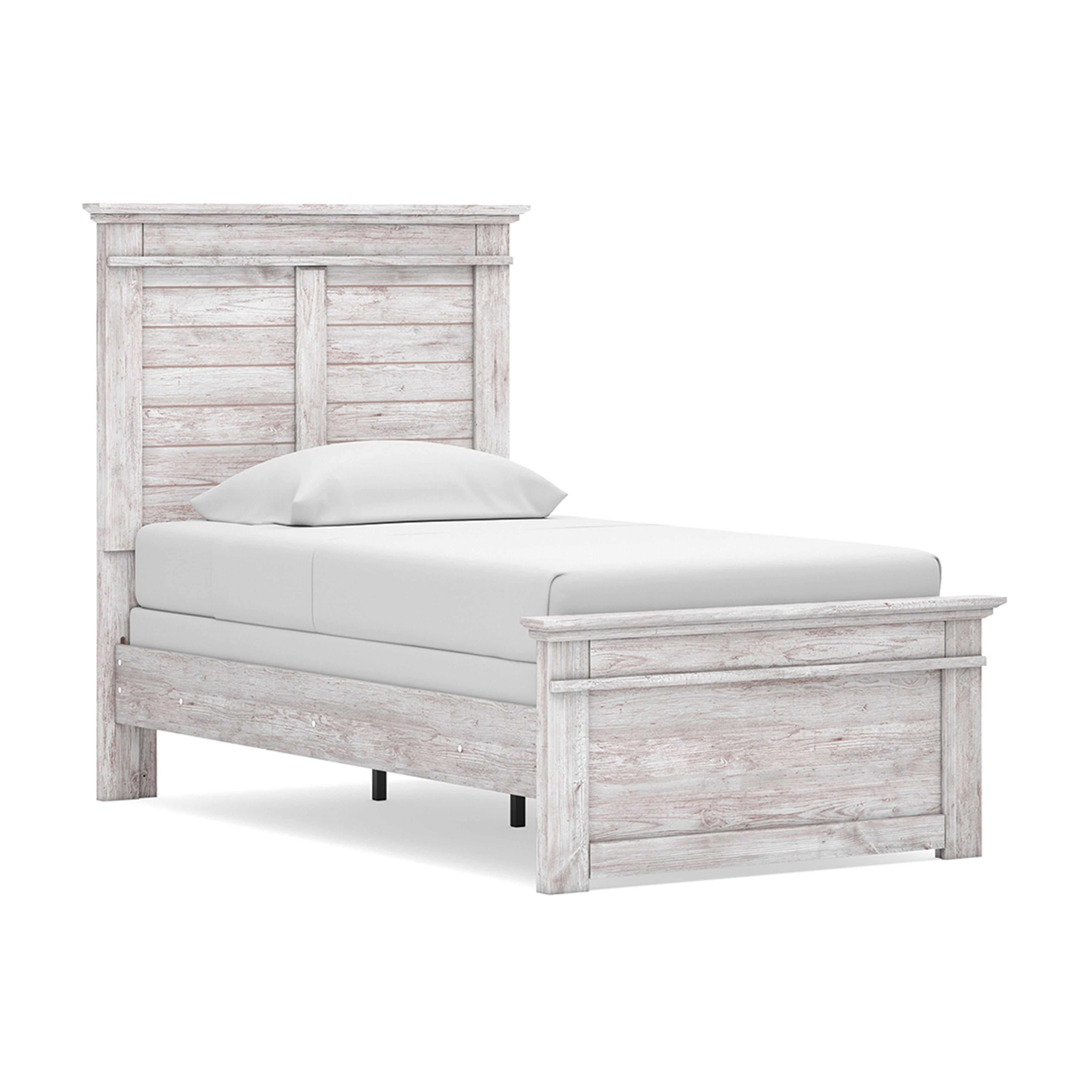 Makidern Panel Bed, Dresser and Mirror