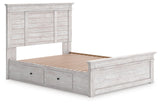 Makidern Panel Bed with Storage
