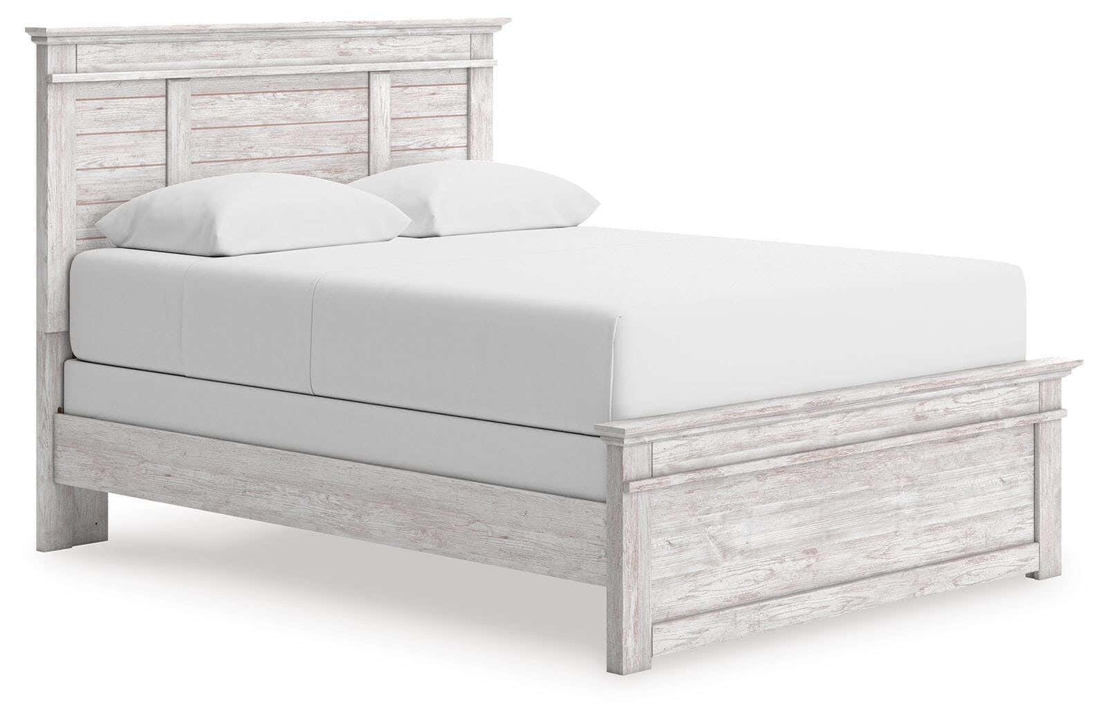 Makidern Panel Bed, Dresser and Mirror