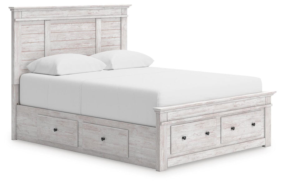 Makidern Panel Bed with Storage