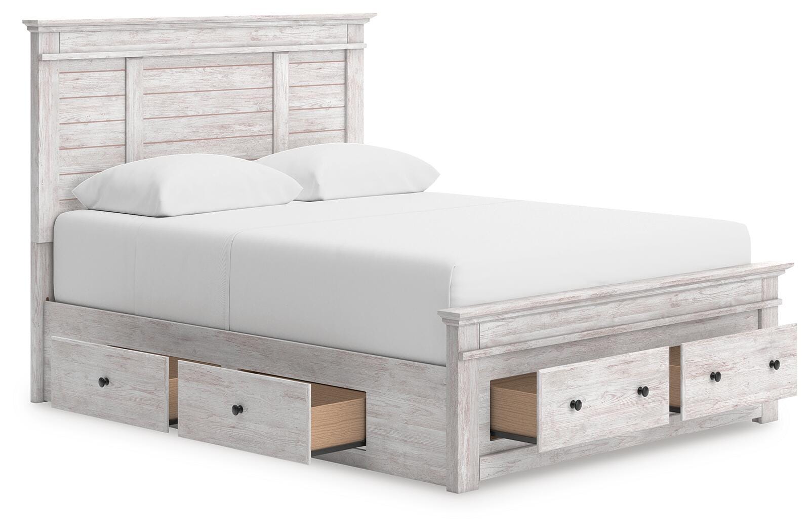 Makidern Panel Bed with Storage