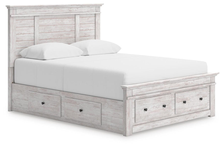 Makidern Panel Bed with Storage