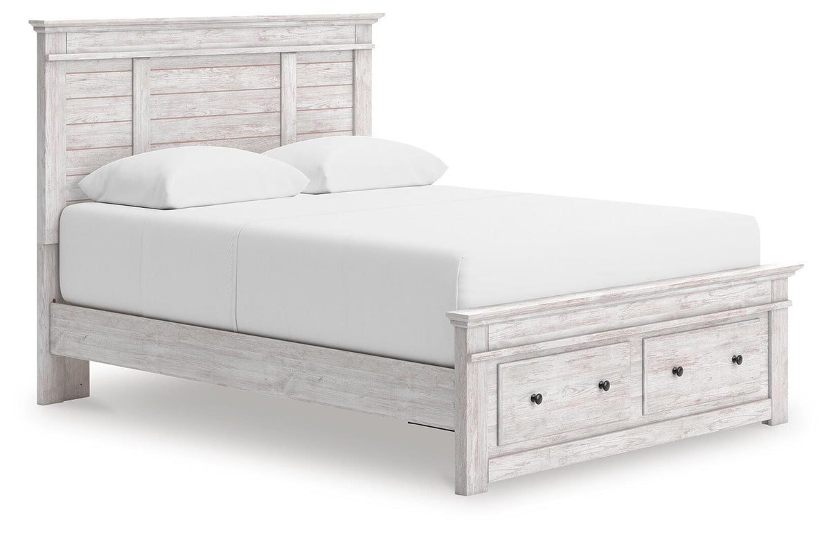 Makidern Panel Storage Bed