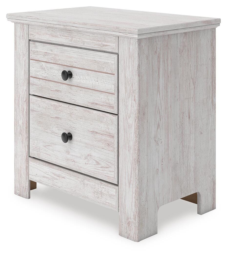 Makidern Panel Bed. Dresser, Mirror and Nightstand