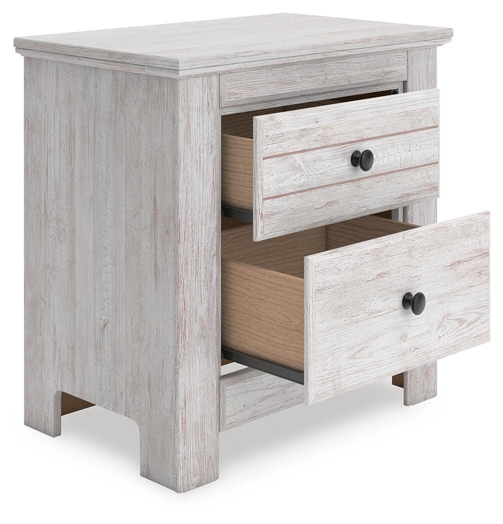 Makidern Panel Bed. Dresser, Mirror and Nightstand