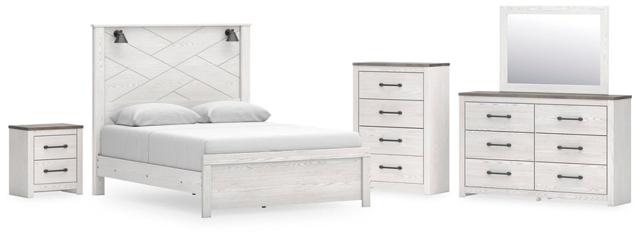Gerridan Panel Bed, Dresser, Mirror, Chest and Nightstand