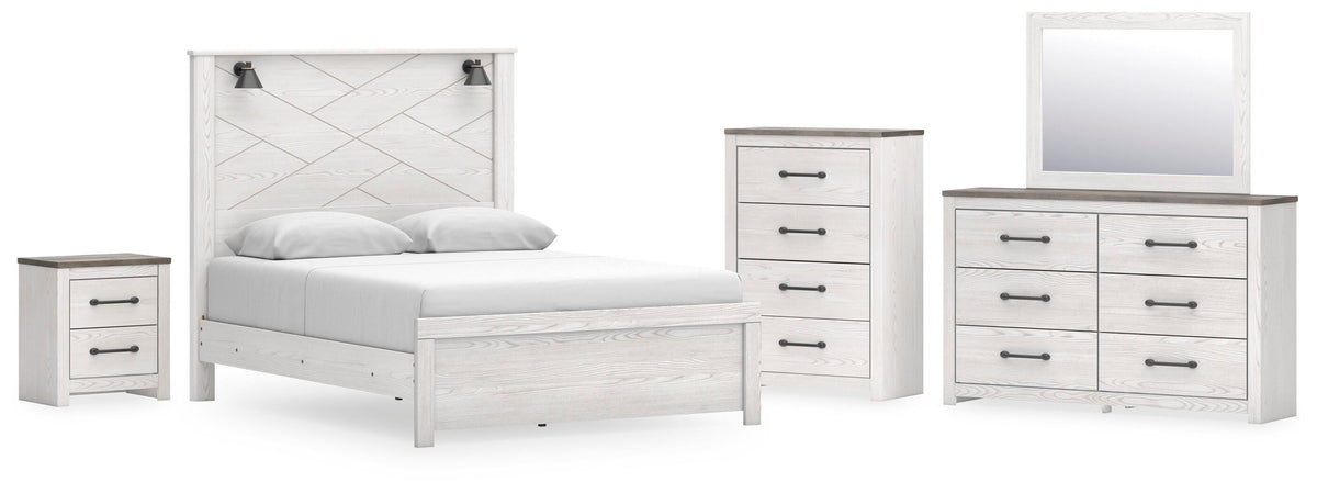 Gerridan Panel Bed, Dresser, Mirror, Chest and Nightstand