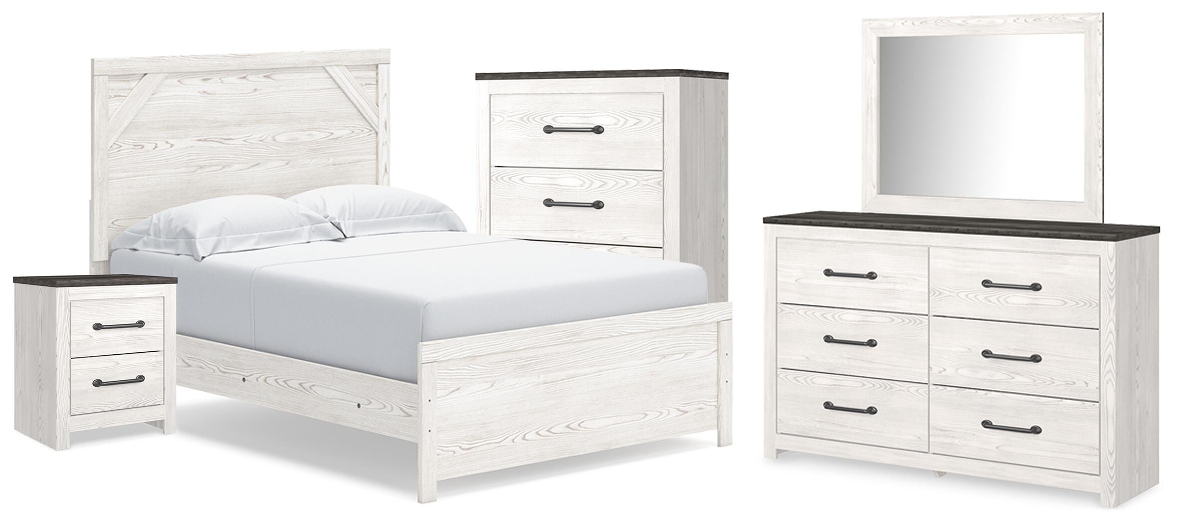 Gerridan Panel Bed, Dresser, Mirror, Chest and Nightstand