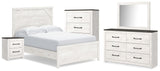 Gerridan Panel Bed, Dresser, Mirror, Chest and Nightstand