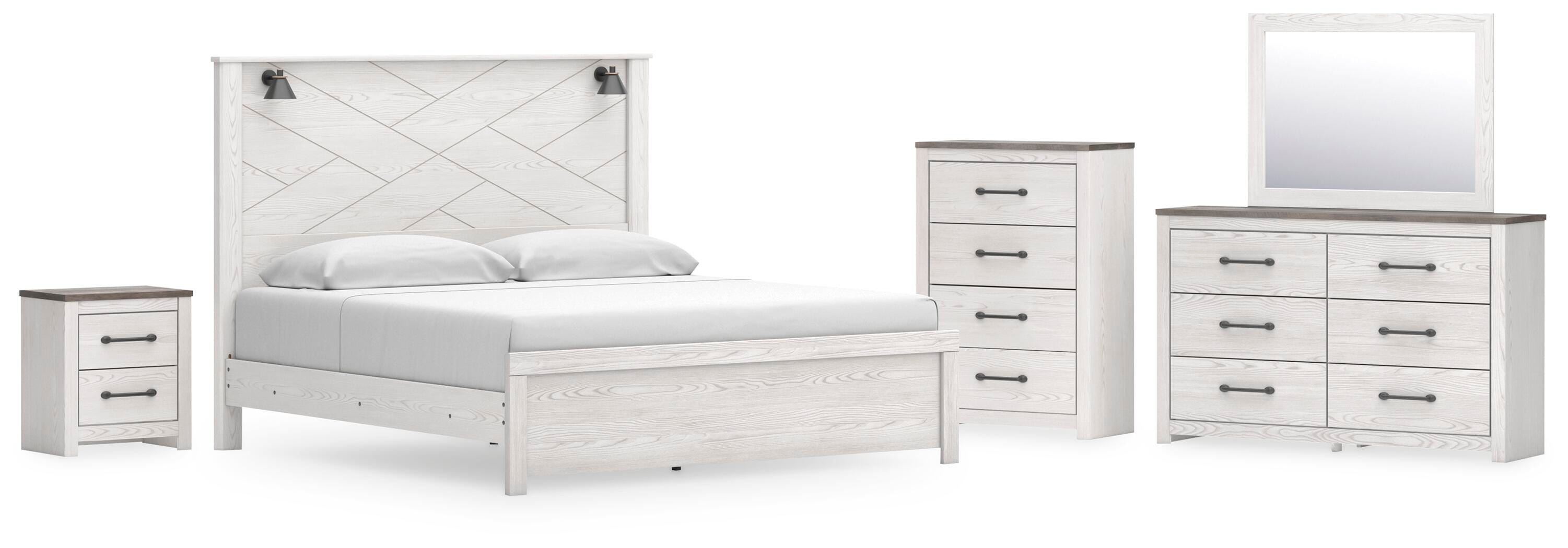 Gerridan Panel Bed, Dresser, Mirror, Chest and Nightstand