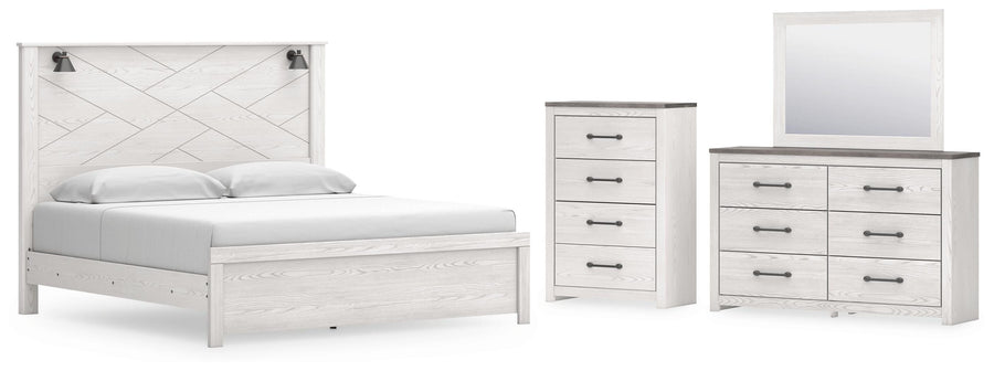 Gerridan Panel Bed, Dresser, Mirror and Chest