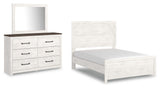 Gerridan Panel Bed with Mirrored Dresser