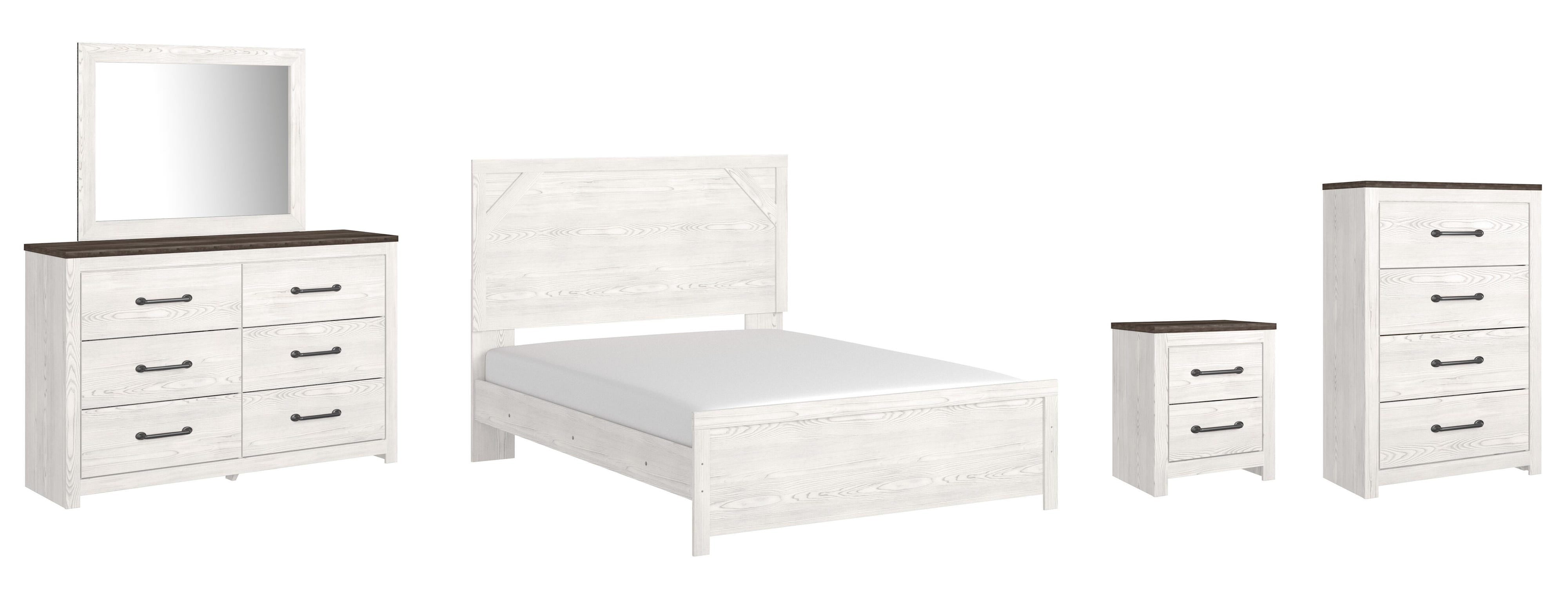 Gerridan Panel Bed, Dresser, Mirror, Chest and Nightstand
