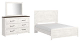 Gerridan Panel Bed with Mirrored Dresser