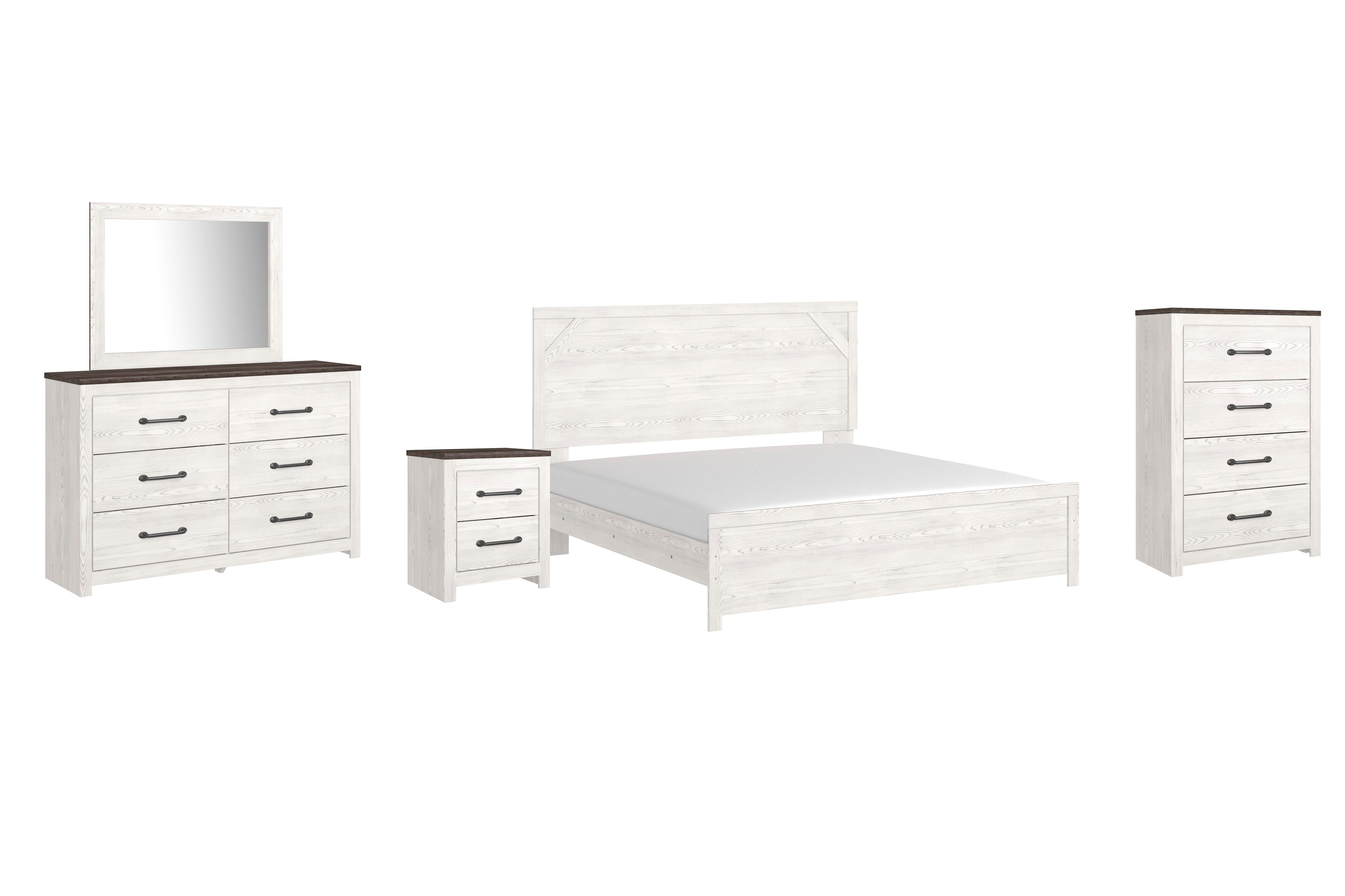 Gerridan Panel Bed, Dresser, Mirror, Chest and Nightstand