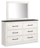 Gerridan Panel Bed with Mirrored Dresser
