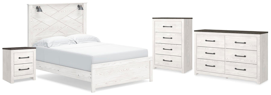 Gerridan Panel Bed, Dresser, Chest and Nightstand