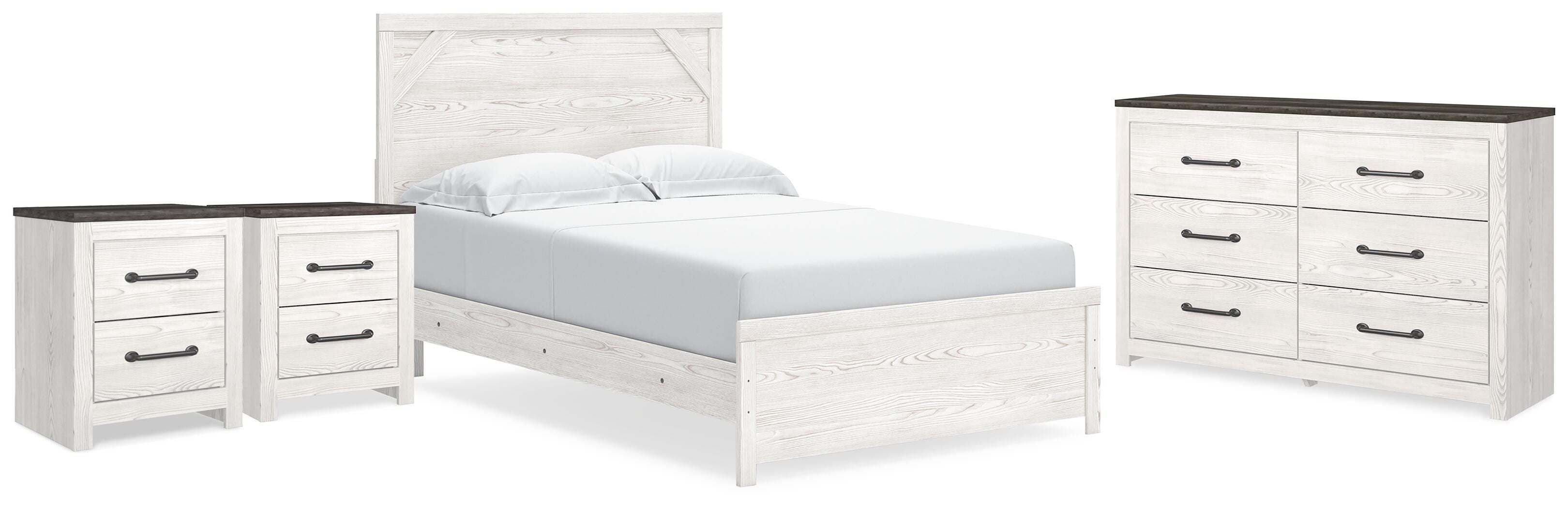 Gerridan Panel Bed, Dresser and 2 Nightstands