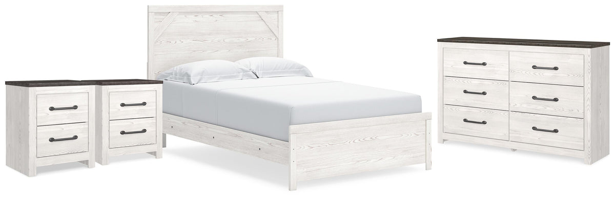 Gerridan Panel Bed, Dresser and 2 Nightstands