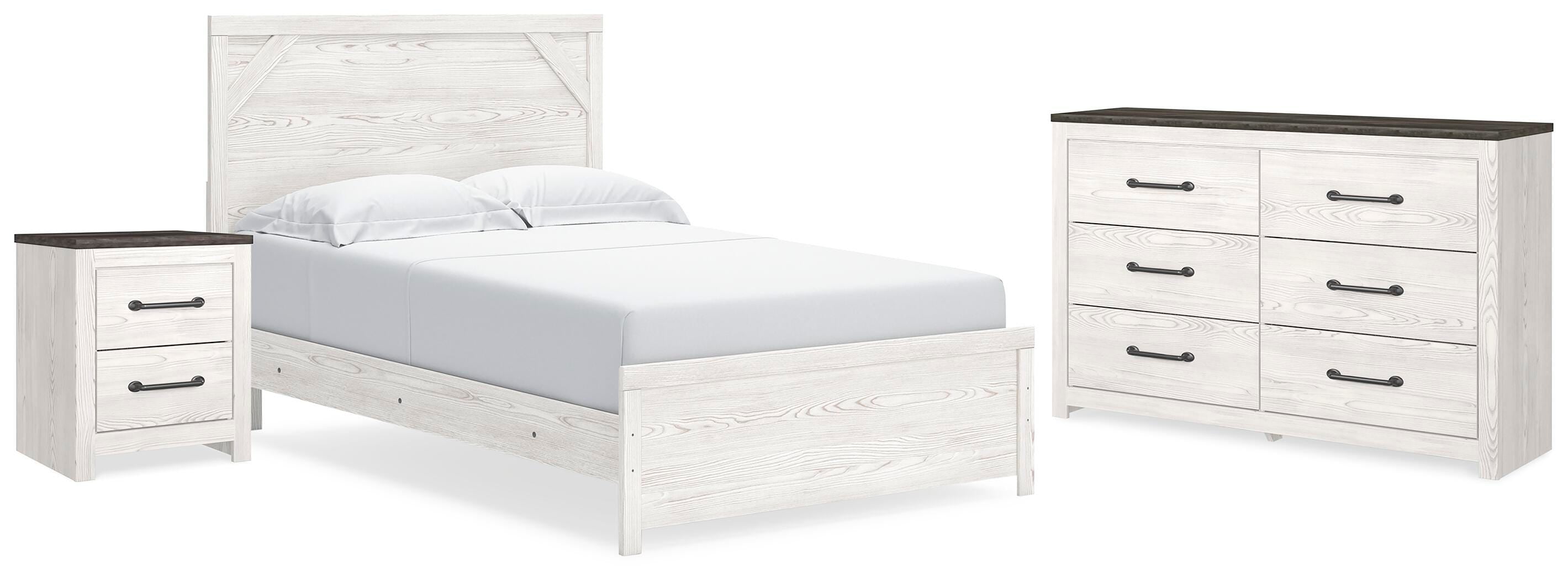 Gerridan Panel Bed, Dresser and Nightstand