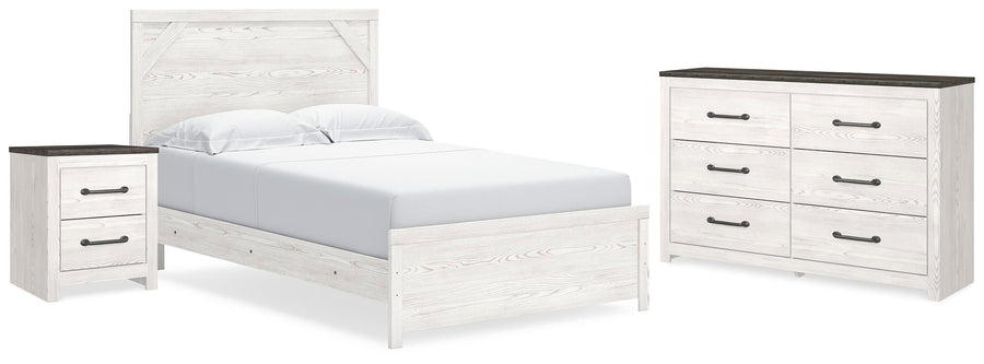 Gerridan Panel Bed, Dresser and Nightstand