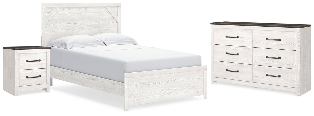 Gerridan Panel Bed, Dresser and Nightstand