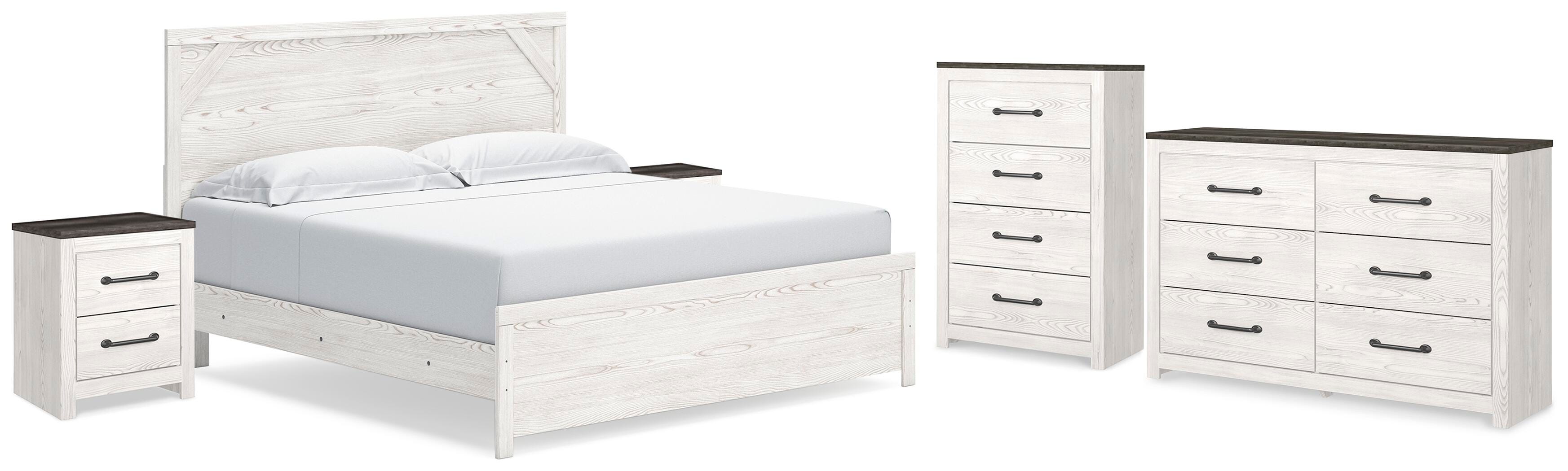 Gerridan Panel Bed, Dresser, Chest and 2 Nightstands