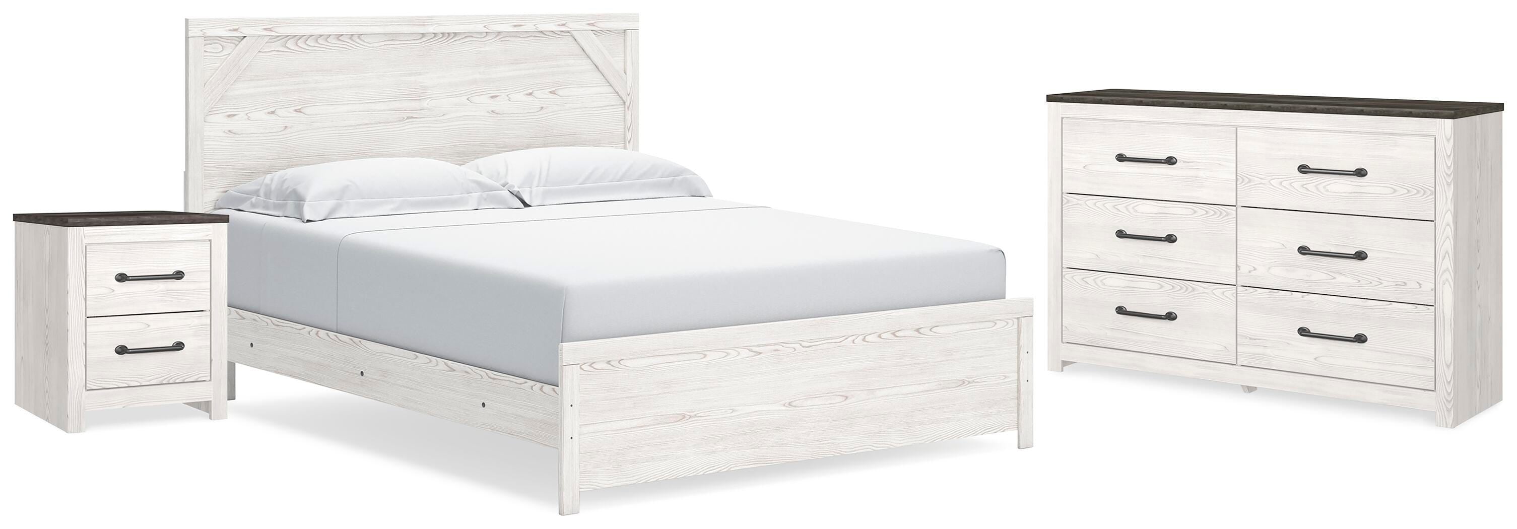 Gerridan Panel Bed, Dresser and Nightstand