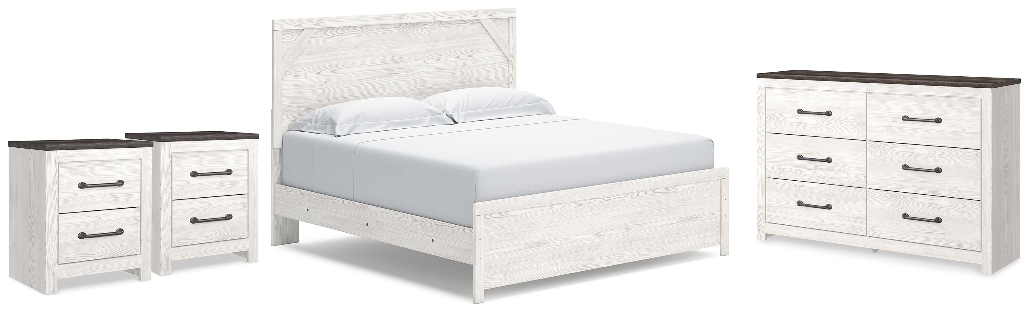 Gerridan Panel Bed, Dresser and 2 Nightstands
