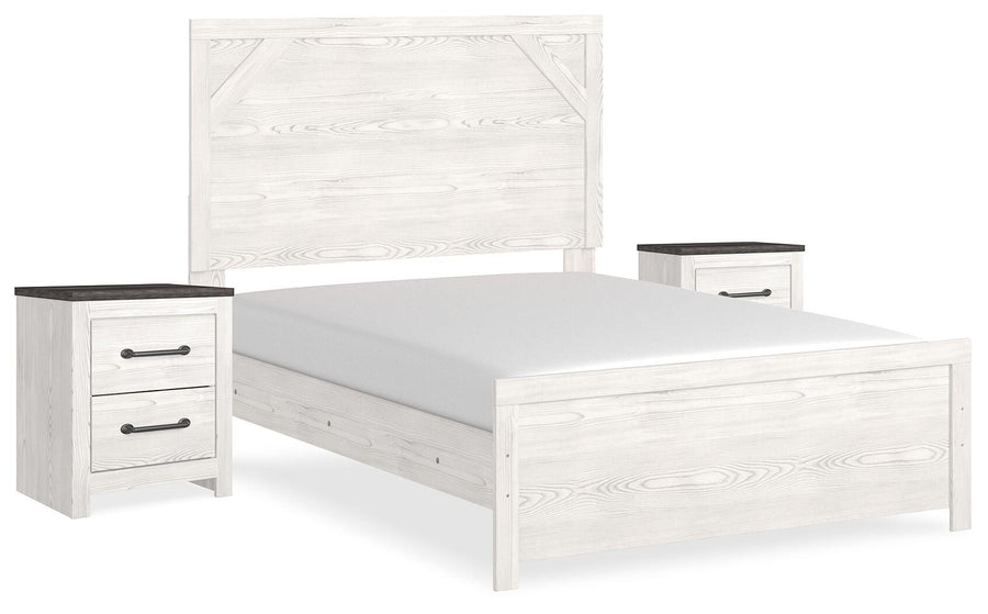 Gerridan Panel Bed and 2 Nightstands