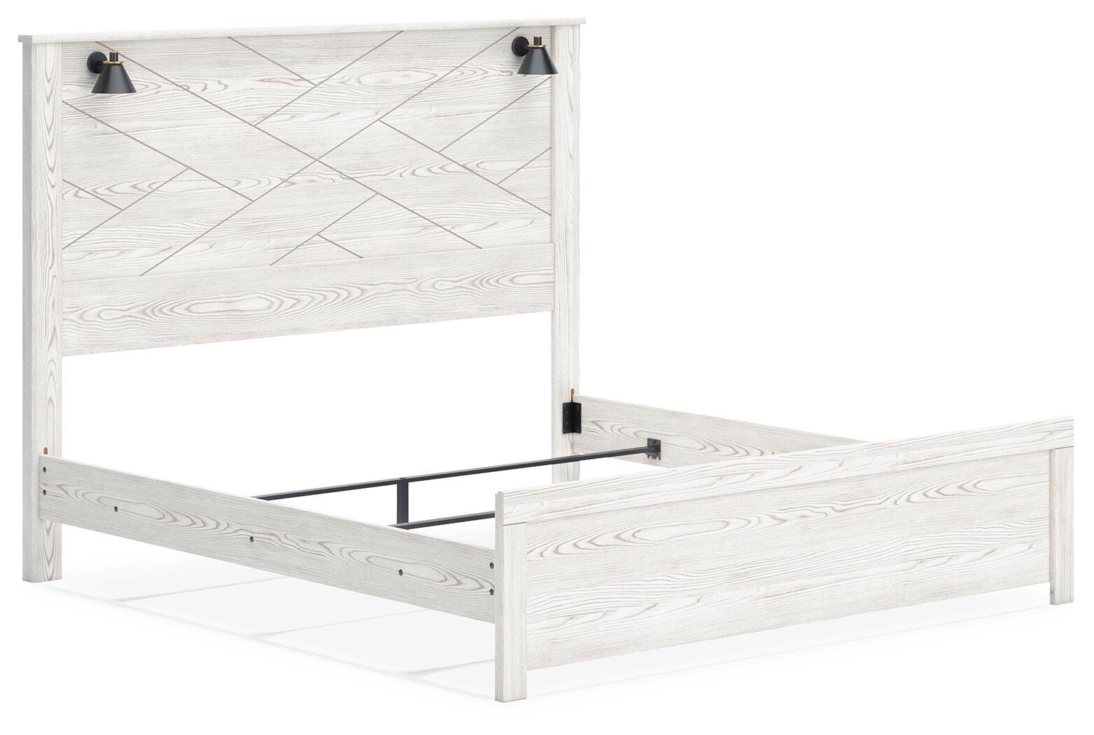 Gerridan Panel Bed with Mirrored Dresser