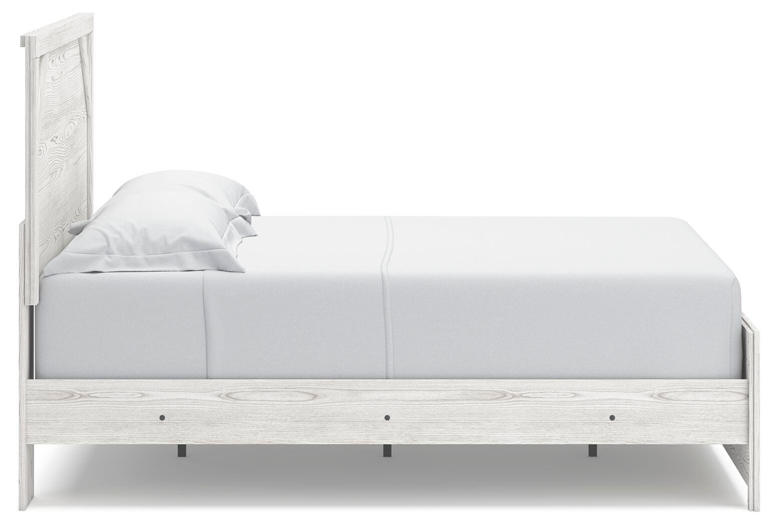 Gerridan Panel Bed with Mirrored Dresser and 2 Nightstands