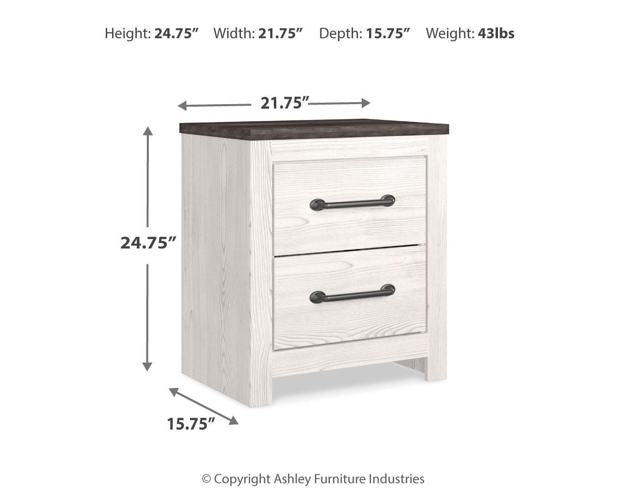 Gerridan Panel Bed, Dresser and 2 Nightstands