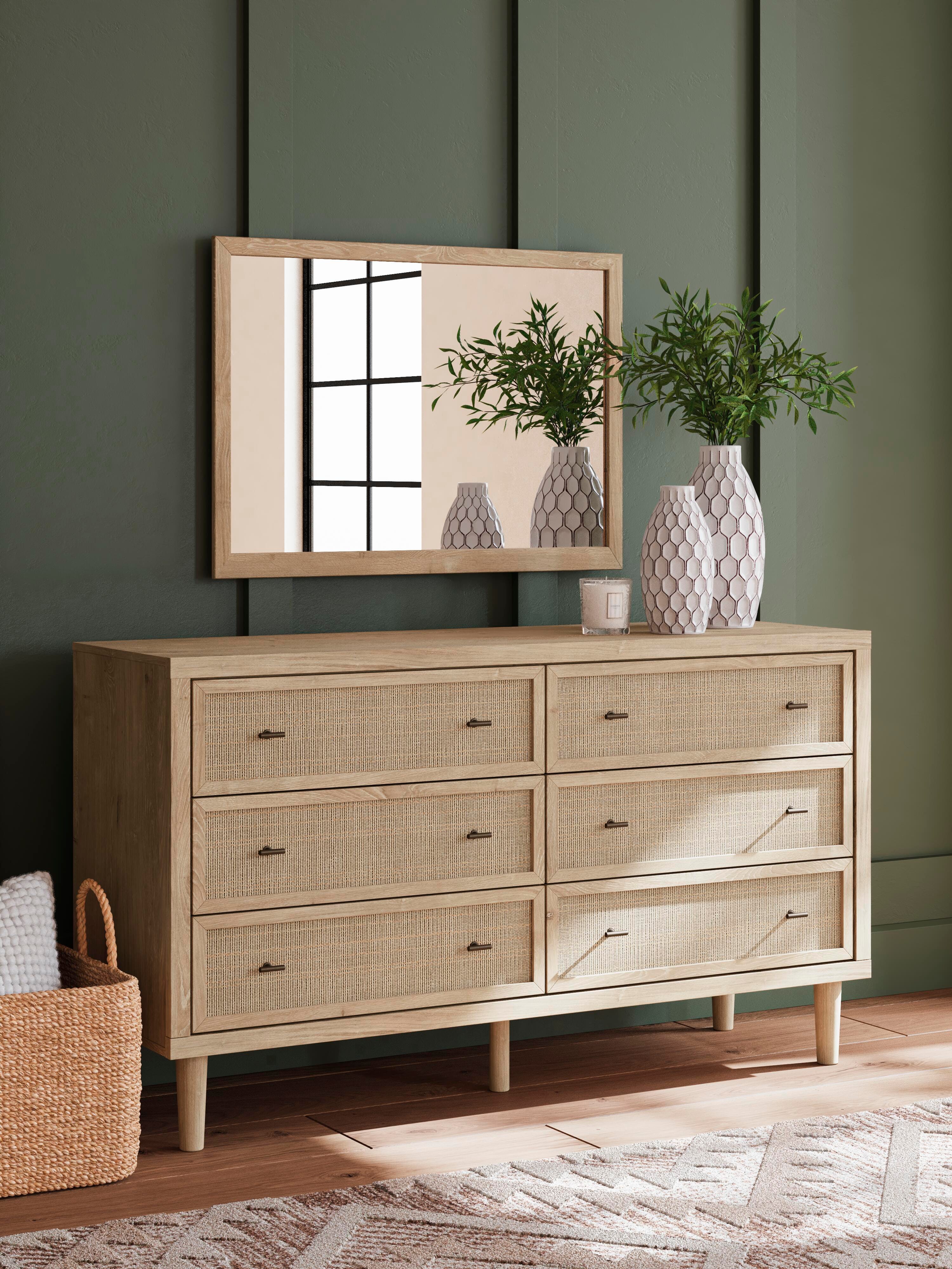 Cielden Panel Headboard, Dresser, Mirror and 2 Nightstands