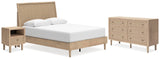 Cielden Panel Bed, Dresser and Nightstand