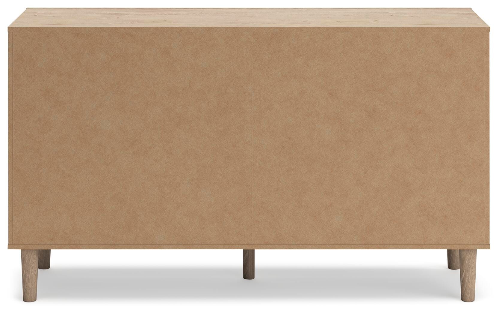 Cielden Upholstered Bed with Roll Slats, Dresser and Nightstand