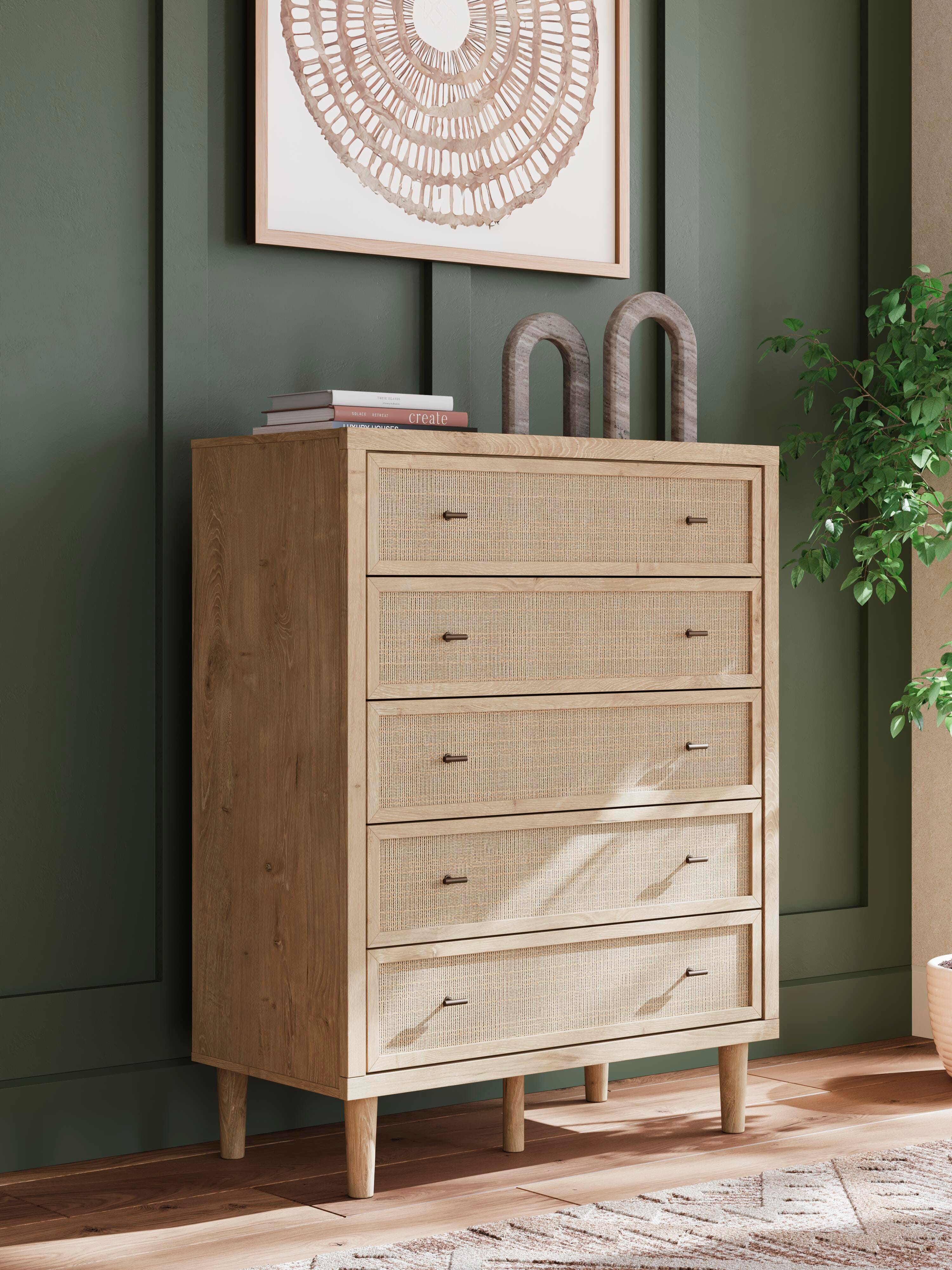 Cielden Panel Bed, Dresser, Mirror, Chest and Nightstand