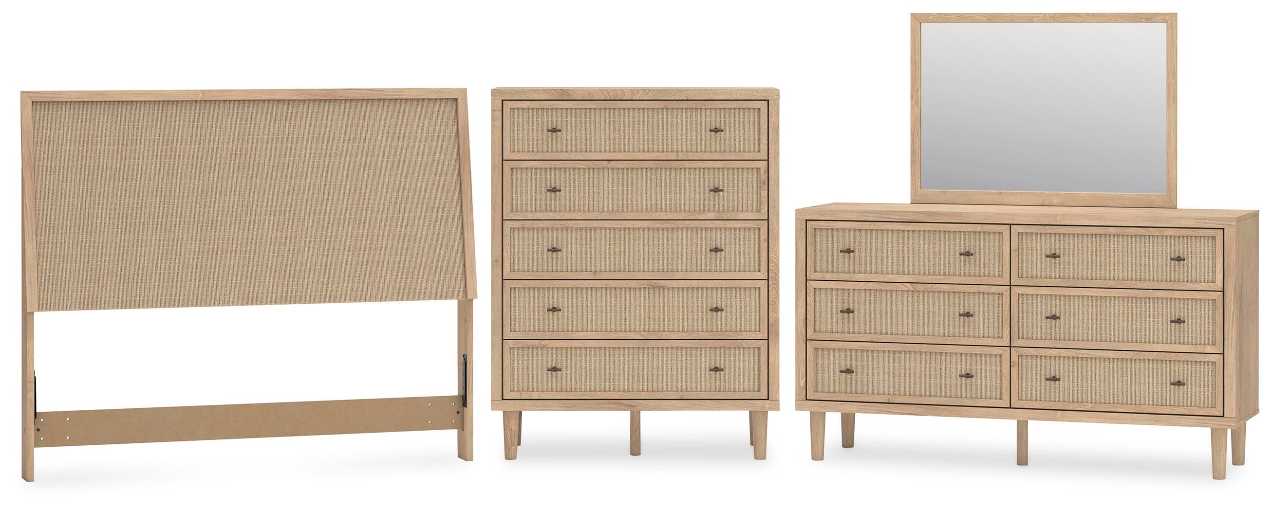 Cielden Panel Headboard, Dresser, Mirror and Chest