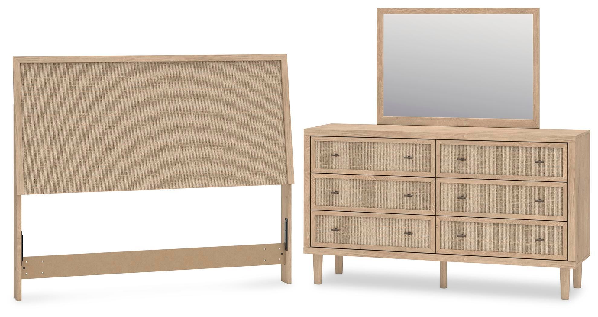Cielden Panel Headboard, Dresser and Mirror
